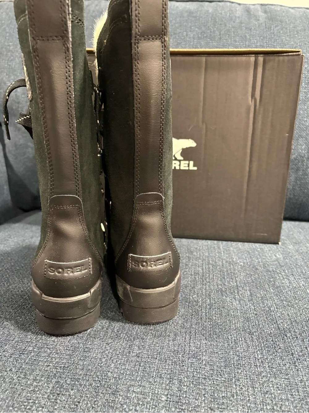 Sorel Tivoli IV Tall WP Womens Snow Winter Boot Waterproof Insulated Fur Black 6